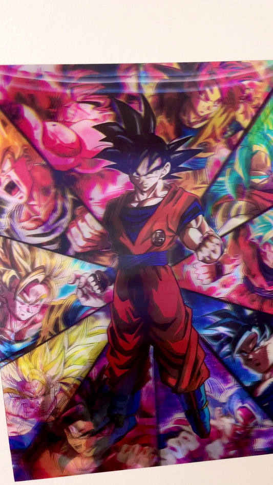 Goku Ultra instinct 3D Lenticular Poster