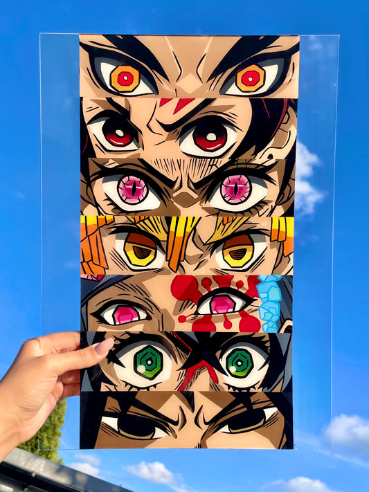 Demon Slayer Character Eyes Painting